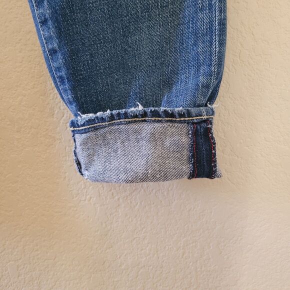 MOUSSY VINTAGE Lenwood Distressed Mid Rise Skinny Jeans Size 27 Japan Selvedge - Picture 2 of 9